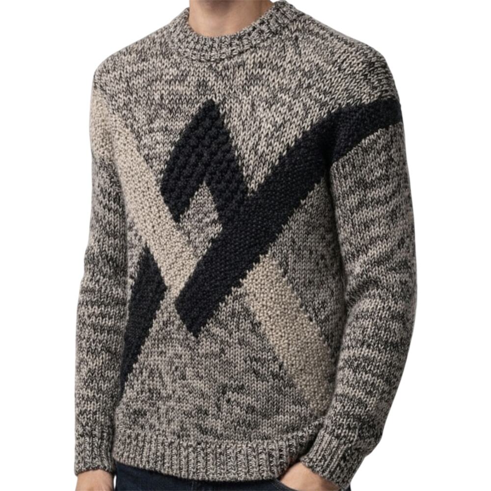 Vintage Saturdays Cosby Sweater 90s Hip Hop Textured Knit 100% Acrylic XL